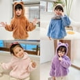 thumbnail image 4 of SYNPOS Toddler Girls Boys Fleece Hoody Jacket Zip Up Teddy Coat Warm Winter Outwear 1-7 Years, 4 of 12