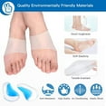 thumbnail image 3 of Gel Arch Support Set, 2 Pairs Plantar Fasciitis Sleeves/Shoe Insoles for Flat Feet, Reusable Soft Silicon Arch Sleeves with Padded Cushions for Plantar Fasciitis, Flat Feet, 3 of 4