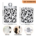 thumbnail image 5 of Yayeee 2 Pack Qtip Holder Bathroom Cotton Swab Canister with Lid Clear Dispenser Set, Cow Spots, 5 of 6