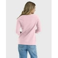 thumbnail image 4 of Hanes Women's T-Shirt Raglan Sleeve Tee Stretch Cotton Plain 6 Colors sz S-2XL, 4 of 5