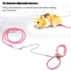 thumbnail image 5 of M Buder Arnés Ajustable para Hámster y Mascota Pequeña Correa de Entrenamiento con Campana (Rosa), 5 of 9