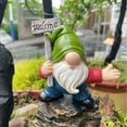 thumbnail image 5 of SLYNSHome Garden Gnome Statue Decoration,Welcome Gnome Figurine Ornament for Indoor Outdoor Home Patio Yard Lawn Gnome Lovers & Fairy Garden Accessories, 5 of 7