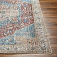 thumbnail image 5 of Hauteloom Como 2' x 2'11" Machine Washable Small Area Rug - Waterproof - Pet & Child Friendly - Stain & Water Resistant - Vintage Distressed - Oriental Persian Medallion - Blue, Burgundy, Cream, 5 of 17