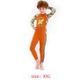 thumbnail image 3 of Greeniant Traje de neopreno para niños engrosado, cómodo, para niños, ropa de surf para mantener el calor, ropa de baño para niños y niñas con mangas Deportes acuáticos Naranja XXL Greeniant OD003683-10, 3 of 6
