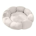 thumbnail image 2 of IGEED Calming Dog Bed Cat Winter Warm Sleeping Round Flower Shaped Fluffy Bed Plush Soft Pet Bed, Comfort Bed Machine Washable Pet Bed, 2 of 4