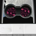 thumbnail image 3 of Car Coasters 4 Pack Stone Cup Holder Rose Hearts Absorbent Drink Car Coaster Ceramic Set Small 2.56 inch Cup Coasters, 3 of 6