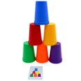 thumbnail image 4 of Tazas Apilables Para Niños, Tazas Apilables Rápidas, Juego De Entrenamiento De Velocidad Deportiva, Juguete De Fiesta De Competición De Desafío Interactivo Clásico Noticed FN006510-00, 4 of 6