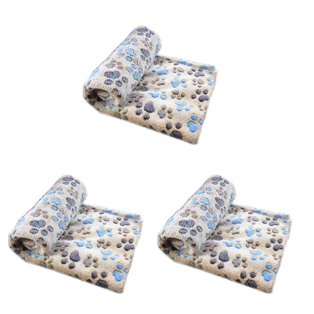 Methold Nueva manta para mascotas, cama de invierno para perros y gatos, colchoneta con estampado de pies, colchón cálido para dormir, Type1 NO1