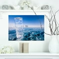 thumbnail image 1 of Blue Ice under Bright Sky - Landscape Artwork Canvas, 1 of 3