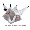 thumbnail image 3 of Greeniant Hamaca para ratas Cama colgante Colores surtidos Fleeced Práctico para la instalación Suministros para mascotas para hámster Ardilla Love Pink Type2 NO2 Greeniant PT003582-15, 3 of 6