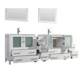 thumbnail image 4 of Vanity Art VA3030-84W 84 in. Double Sink Bathroom Vanity Set, White, 4 of 5