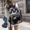 thumbnail image 6 of PVC Transparent Backpacks Clear Backpack for Travel and Outings Peach Ice Cream Pattern, 6 of 7