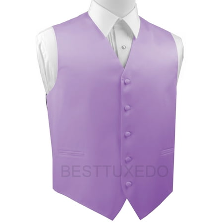 Italian Design, Men's Tuxedo Vest, in Lavender (Best Fitting Men's Suits)