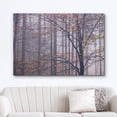 thumbnail image 2 of HFDF Canvas Prt Wall Art Misty Autumn Forest & Trees with Leaves Nature Wilderness Photography Modern Art Rustic Scenic Colorful Multicolor for Livg Room, Bedroom, Office - 24x16inch Framed, 2 of 5