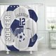 thumbnail image 1 of Cortina de Ducha Sport Futbol ABPHQTO Azul y Blanco DIY Nombre Balones 160x180 cm, 1 of 1