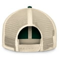 thumbnail image 4 of Men's Top of the World Green Michigan State Spartans Heritage Waylon Trucker Adjustable Hat, 4 of 4