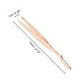 thumbnail image 2 of Unique Bargains 1 Pc 2 in 1 Eyebrow Razor for Bathroom Travel Hotel Rose Gold Tone Stainless Steel, 2 of 4