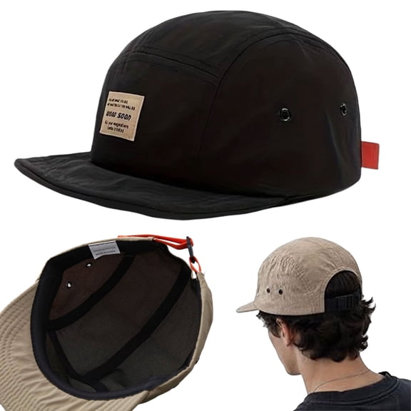 Vintage Japanese Streetwear Hat, Breathable Quick-Dry Polyester Snapback Baseball Cap for Casual Outdoor Wear