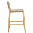 thumbnail image 4 of Safavieh Jeremiah Woven Leather Counter Stool in Brown / Natural, 4 of 10