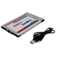 thumbnail image 2 of 2X Adaptador de Tarjeta PCMCIA Una USB 2.0 CardBus Dual 2 Puertos 480M para Computadora Portátil, 2 of 4