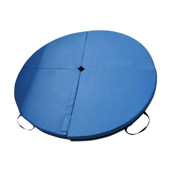 fastboy Pole Dance Mat with Carry Handles Pad Mat Yoga Thick Folding Crash for Women Blue