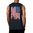 thumbnail image 4 of 4th of July American Flag Patriotic Tank Top Shirts Mens Muscle Sleeveless Graphic Gym Workout Shirt, 4 of 4