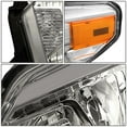 thumbnail image 3 of DNA Motoring HL-OH-TTUND14-CH-AM For 2014 to 2021 Toyota Tundra Pair Chrome Housing Amber Side Headlight Headlamps, 3 of 4