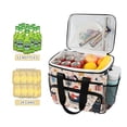 thumbnail image 2 of FORMRS Insulated Cooler Bag 24 Cans Capacity Soft Leakproof Lunch Box with Side Pockets, Beige Christmas Santa, 2 of 7