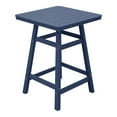 thumbnail image 2 of Costaelm Paradise 30" Square Outdoor Patio Counter High Bistro Bar Table With Umbrella Hole, Navy Blue, 2 of 9