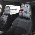 thumbnail image 2 of Robot Dreams Funda Protectora Universal para Reposacabezas de Coche, Funda Elástica para Reposacabezas de Asiento de Auto, Funda de Tela Antipolvo, Accesorios de Interior 2 Piezas, 2 of 6