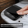 thumbnail image 3 of Diyife Recargable B&aacute;scula de Caf&eacute; con Temporizador, 3kg/0.1g B&aacute;scula Digital De Cocina con Pantalla Lcd Precisa, 6 Unidades, para Espresso, Verter Caf&eacute;, Neg, 3 of 7