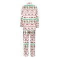 thumbnail image 4 of Mommy and Me Matching Pajamas Christmas Silk Button Down Shirt Pants Pj's Set (Mom's), 4 of 4