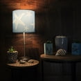 thumbnail image 3 of Chesapeake Bay Zeckos Brushed Nickel Finish Table Lamp With Starfish Shade (Set of 2), 3 of 8