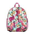 thumbnail image 3 of Bright Floral Students Backpack - Vintage Sunflower and Daisy Design with Floral and Leopard Print, Durable Lightweight School Bag for Developing Students, 3 of 6