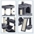 thumbnail image 5 of Alden Design 63" H Cat Tree Tower with Hammock and Scratching Posts, Dark Gray, 5 of 10