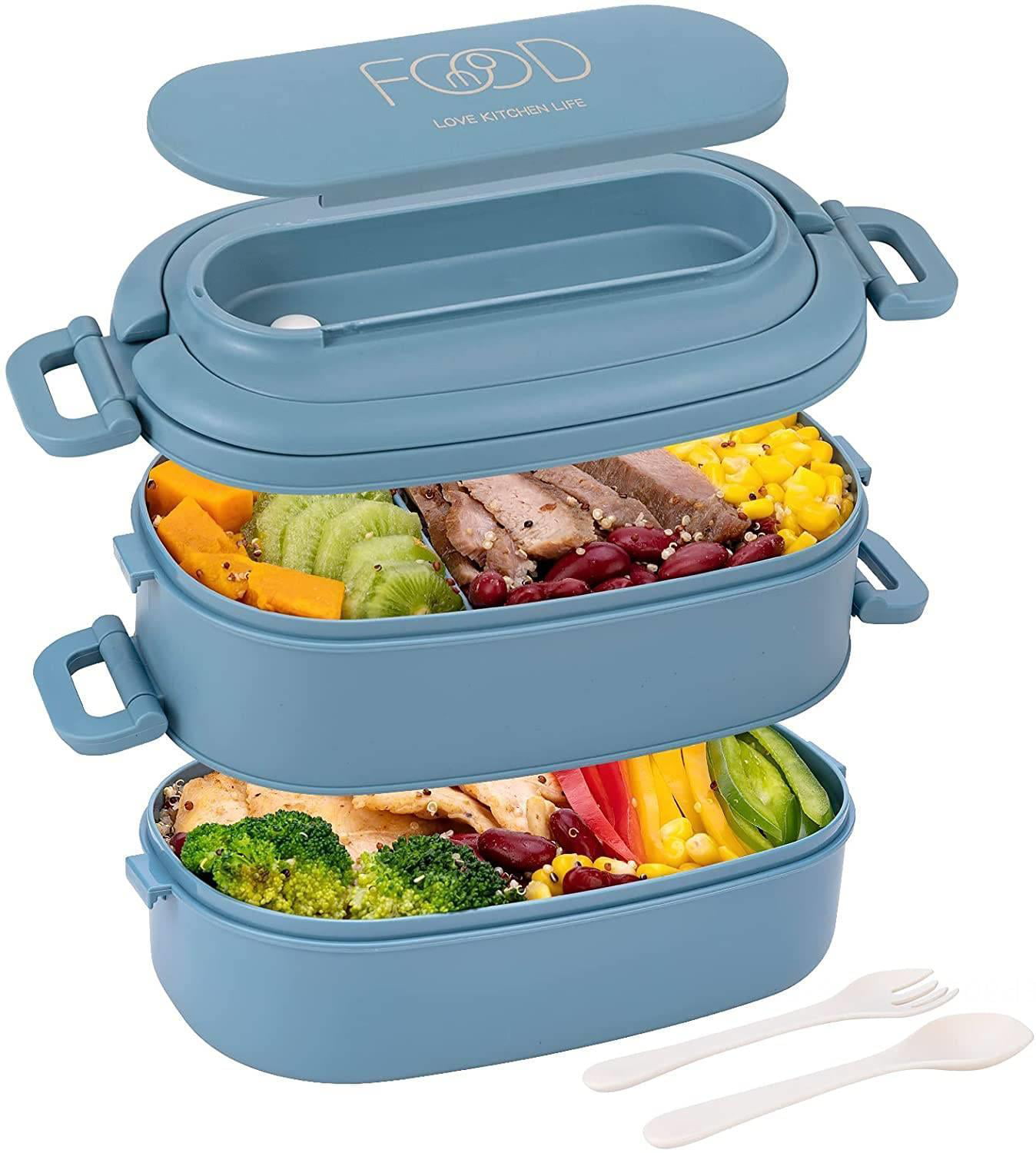 Thicken Stainless Steel Stackable Bento Lunch Box Adult Japanese Bento Box  School Camping Food Container For Kids Portable Picnic Tiffin Box T200902  From Xue009, $14.79