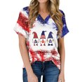 thumbnail image 1 of Camisetas de Manga Corta para las Mujeres Blusas Casuales Camiseta a Rayas Cuello Redondo, Blusas de Manga Corta para las Mujeres, 1 of 5