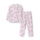 thumbnail image 1 of Fotbe Rose Flowers Pijama de Hombre con Estampado de Manga Larga, Conjunto de 2 Piezas, Ropa de Dormir Suave y Cómoda con Bolsillos-Medium, 1 of 7