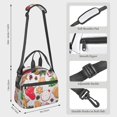 thumbnail image 2 of Naloa Christmas Gingerbread Cookies Print Lunch Bag for Women & Men Insulated Lunch Box or Cooler Lunch Tote Bags for Work, Travel, Outdoor, 2 of 5