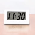 thumbnail image 4 of Table Clock Digital Battery Operated LCD Display Mute Mode Saving PS Material Nordic for Kitchen Study Living Room Bedroom - White, 4 of 8
