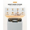 thumbnail image 3 of Simzlife Portable Compact Washing Machine 1.59 Cu.Ft/11LBS Capacity, 8 Wash Programs 8 Water Levels w/ Drain Pump & LED Display for Apartment, RV, Home, 3 of 9