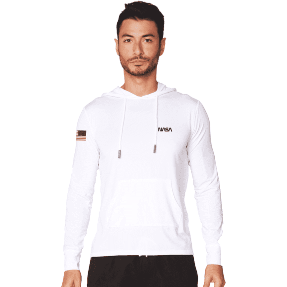 InGear NASA Logo UV Protection Clothing For Men Hoodies Lightweight Cute Clothes For Men Shirts Unisex Sun Shirt Sun Block , Men Pool Clothing