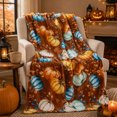 thumbnail image 5 of Fall Flannel Fleece Throw Blanket, Halloween Thanksgiving Multiple Patterns Soft Plush Warm Blanket, Decorative Holiday Blanket for Couch Bed Sofa Home Decor, 5 of 5