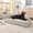 Beige, variant on 55" Large Dog Sofa Bed for Medium & Large Dogs, Furniture Style Pet Couch with Wave Backrest, Soft Foam Cushion, Linen Fabric, Comfortable Dog Bed