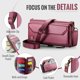 thumbnail image 5 of Funda de cuero Compatible con Samsung Galaxy S25 FE, [Bloqueo RFID] Cartera Multifuncional, Bolso, Funda de cuero con Ranuras para Tarjetas, Pata de Cabra, Bandolera Cruzada para Mujer, Hombre, 5 of 8