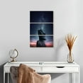 thumbnail image 2 of Elephant Stock Moai At Night Wall Art - Vertical Multi Panel Canvas - Living Room Wall Decor - Places Multi Panel - Black And Gray Decor - 14" x 23", 2 of 4