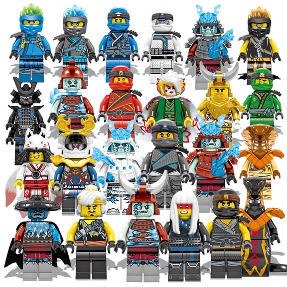 24 PCS Minifigures Set –Ninja Movies Building Blocks, Creative Puzzle Toys for Children Christmas Gift Birthday Present