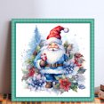 thumbnail image 2 of Hilo Algodón Ecológico Bordado Punto Cruz Papá Noel 11CT 50x50cm Azul, 2 of 9