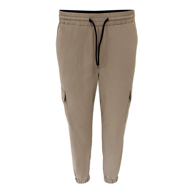 Pantalon Simply Basic Talla CH Liso con Resorte y Jareta Beige