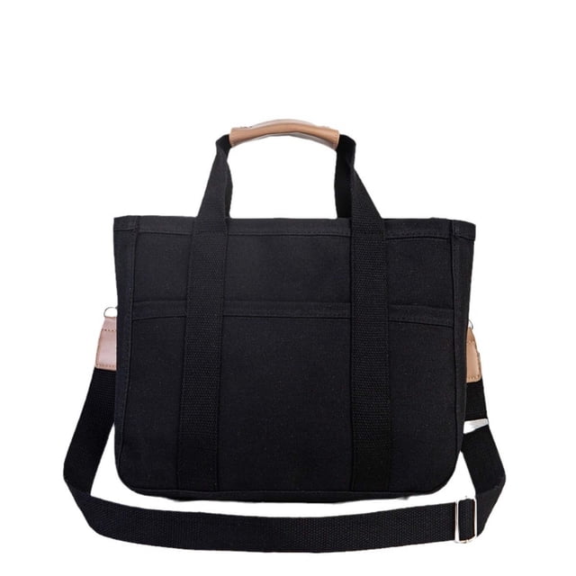 Bolso de Lienzo Bolso de Lienzo de las Señoras, Bolso de Mano Retro Casual, Bolso de Hombro de Lienzo, Bolso Multicapa de la Mujer de Gran Capacidad